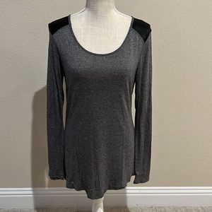PHILOSOPHY WOMEN’S GRAY TOP LONG SLEEVE SIZE M